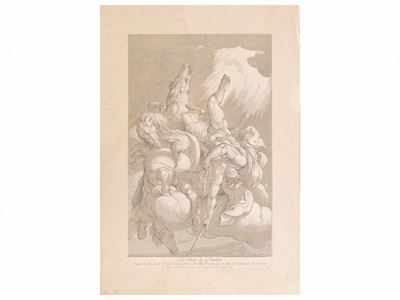 La caduta di Fetonte, xilografia
