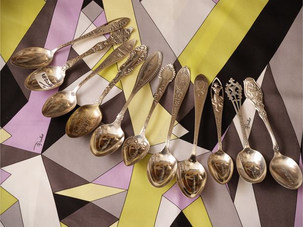 Collezione di cucchiaini in argento sterling americano