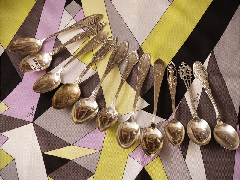 Collezione di cucchiaini in argento sterling americano