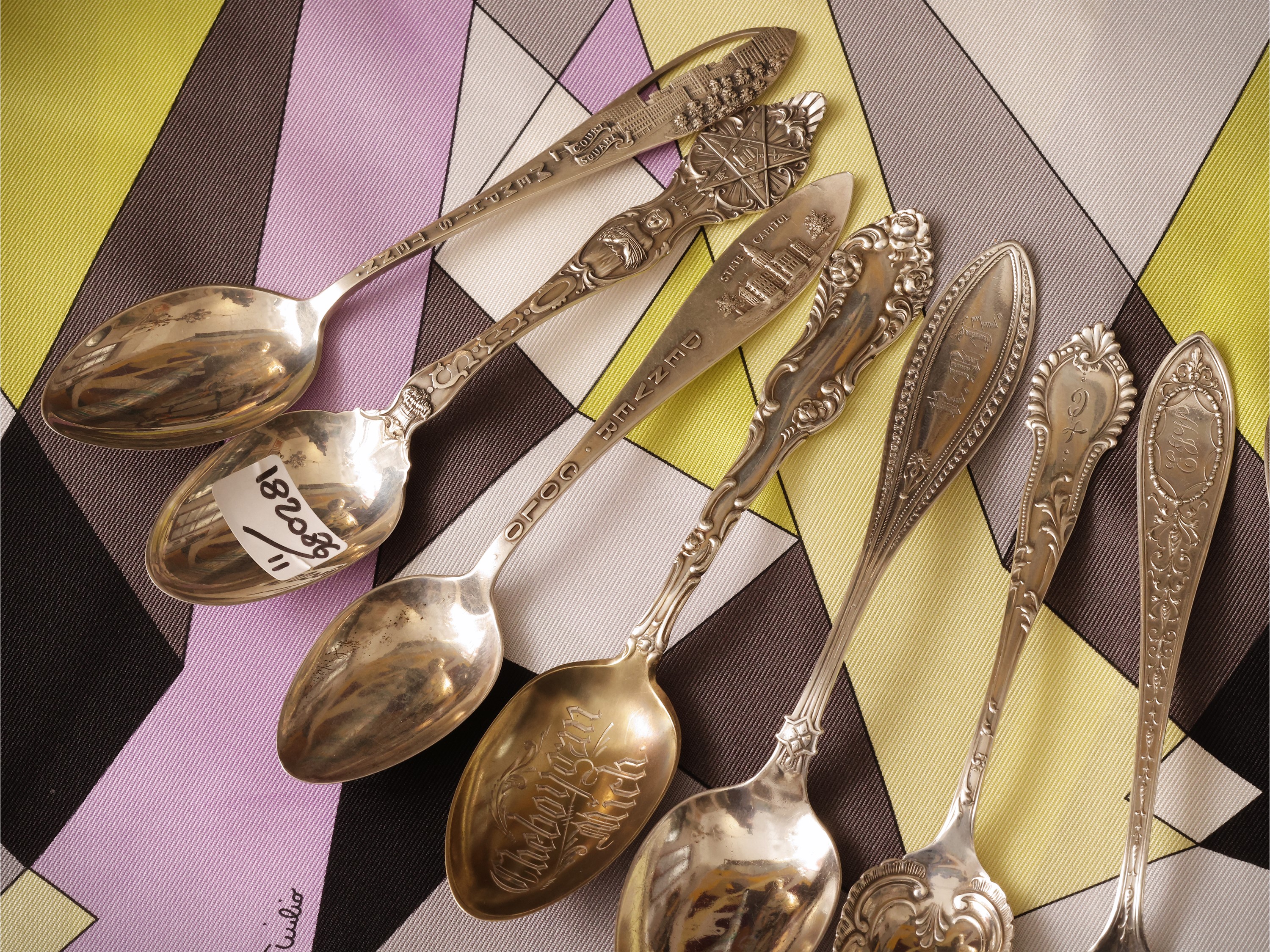 Collezione di cucchiaini in argento sterling americano