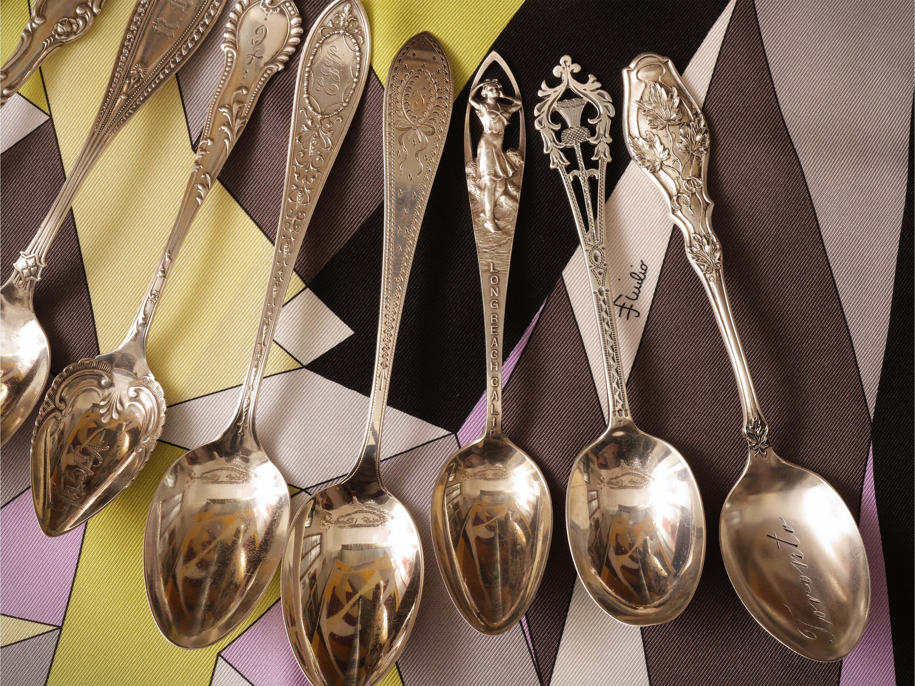 Collezione di cucchiaini in argento sterling americano