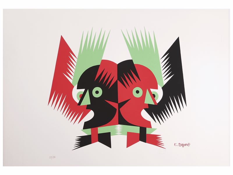 Da Fortunato Depero, Doppio ritratto di Marinetti 1974