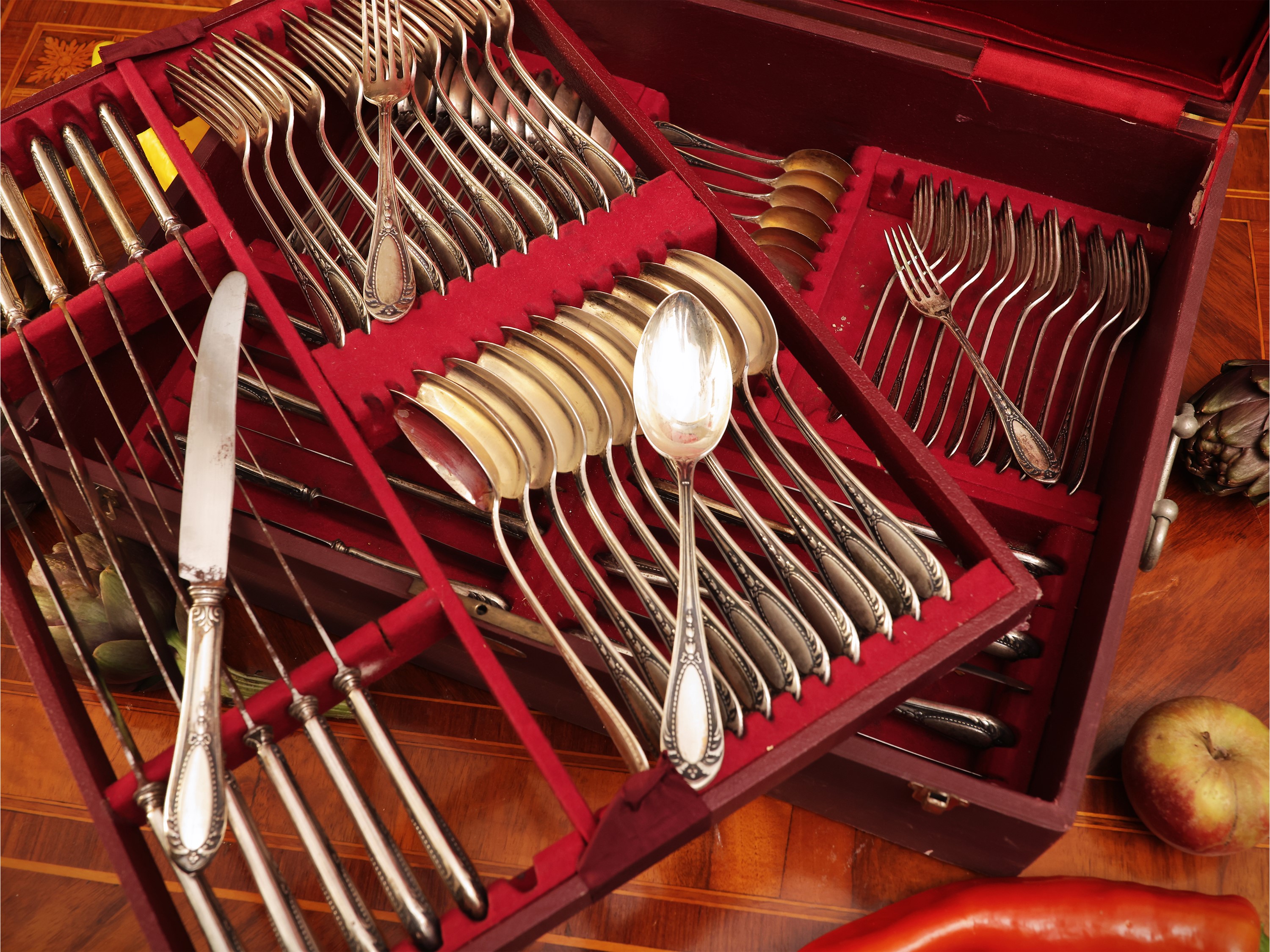 Servizio di posate in argento, Clementi Bologna