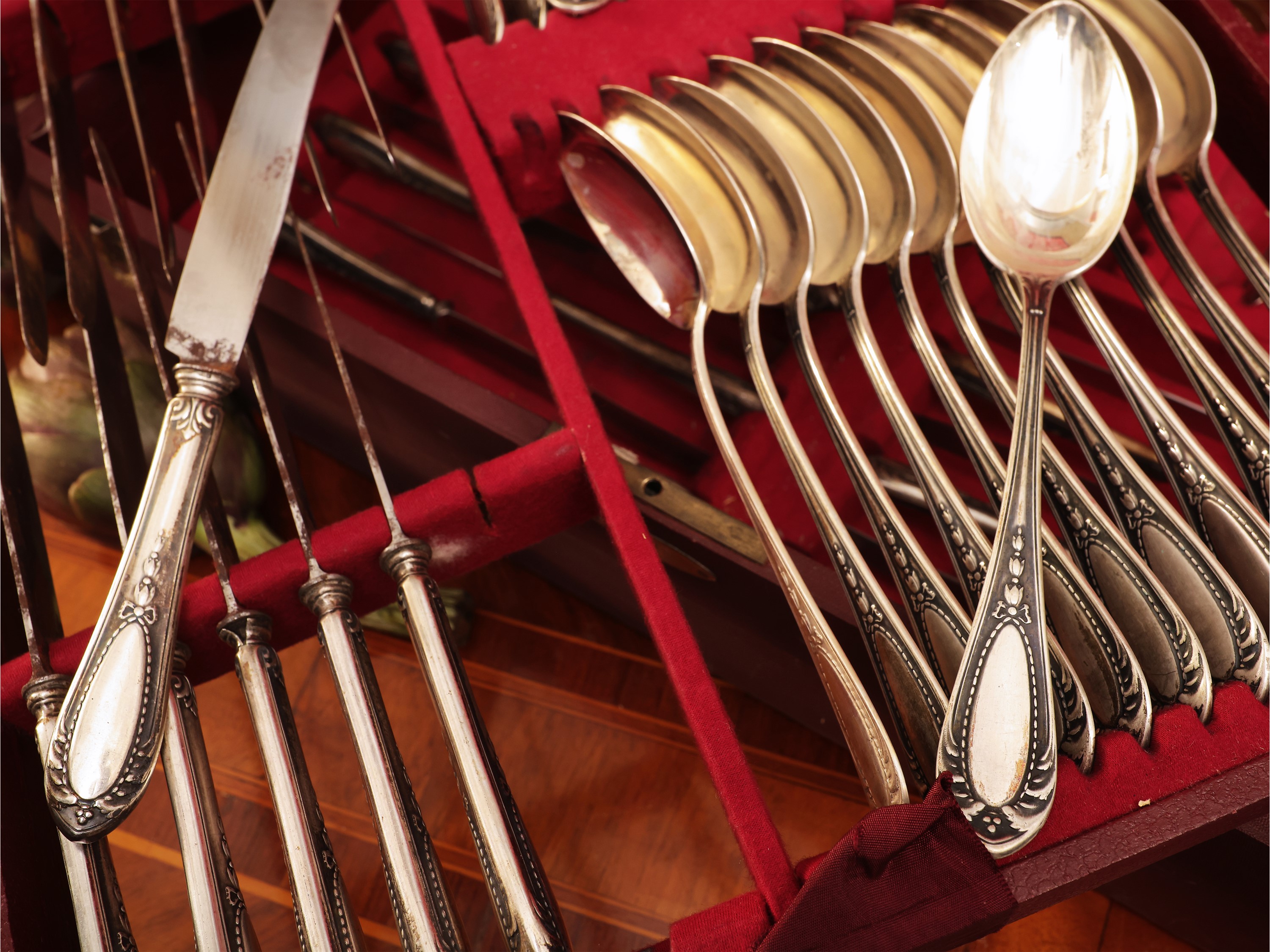 Servizio di posate in argento, Clementi Bologna