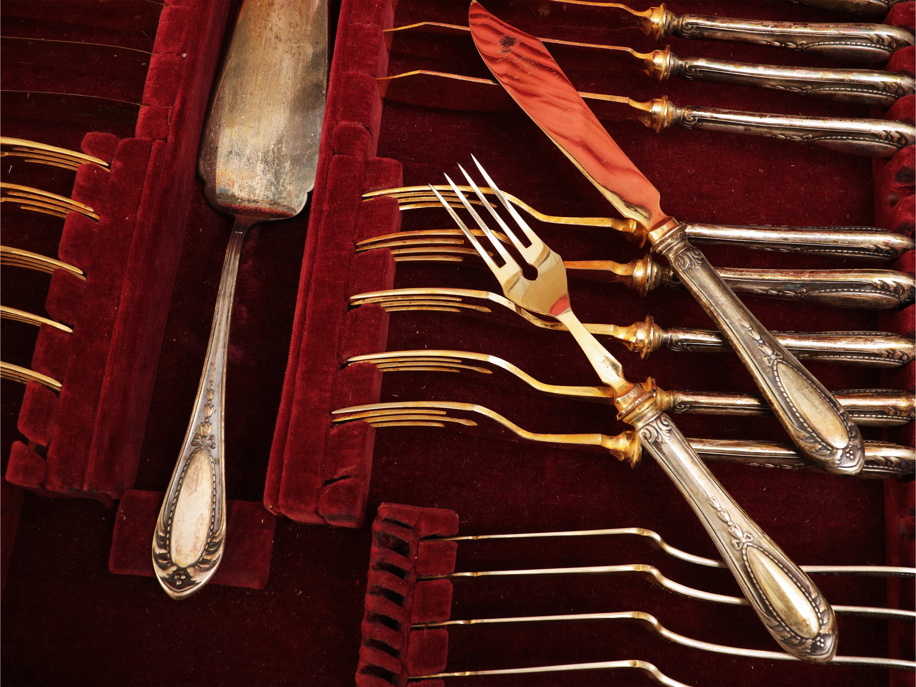 Servizio di posate in argento, Clementi Bologna