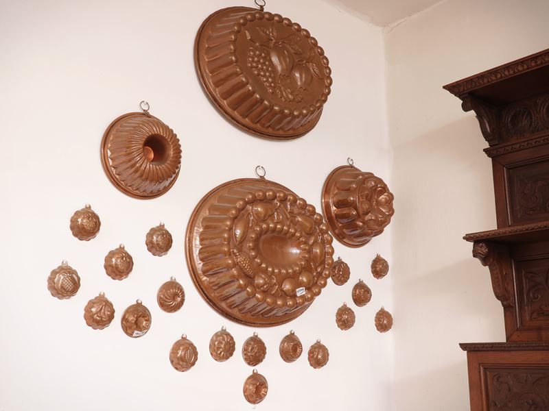 Raccolta di Forme per Torte e Budini in Rame
