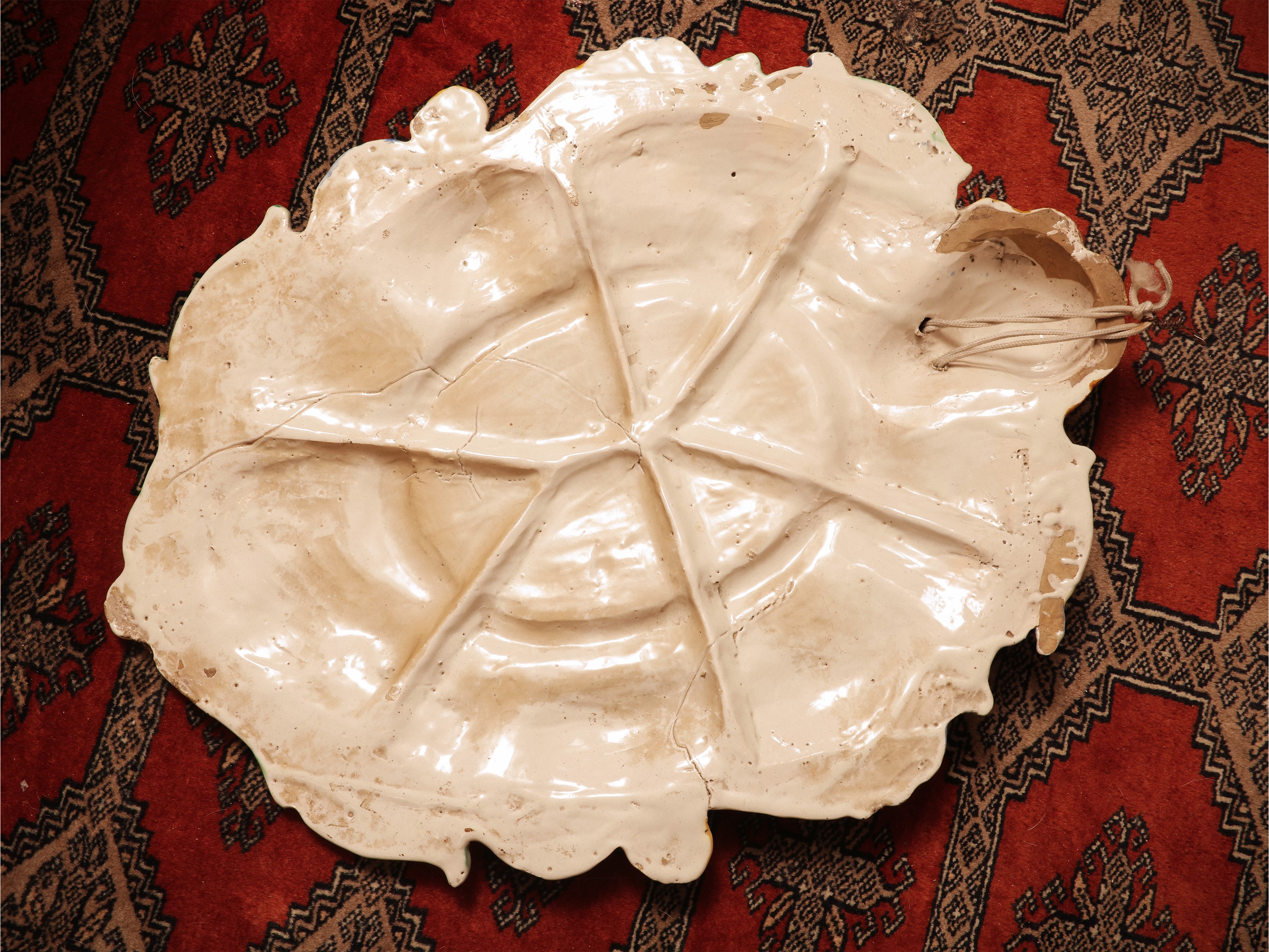 Medaglione in maiolica policroma di Caltagirone