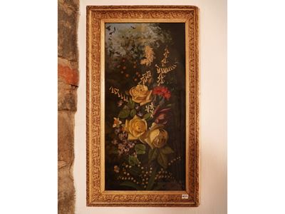Vaso di fiori, olio su vetro, 1899