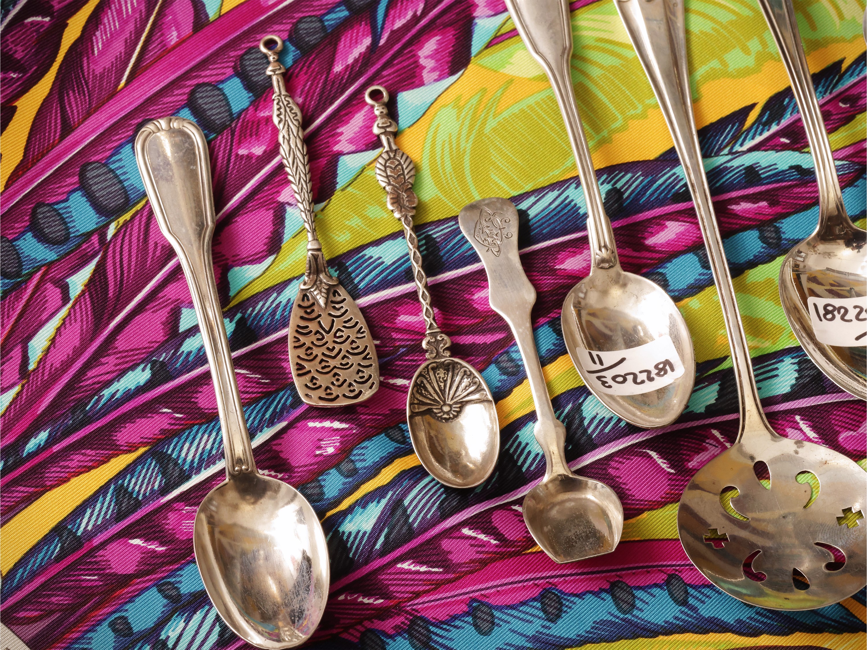 Lotto di cucchiaini in argento