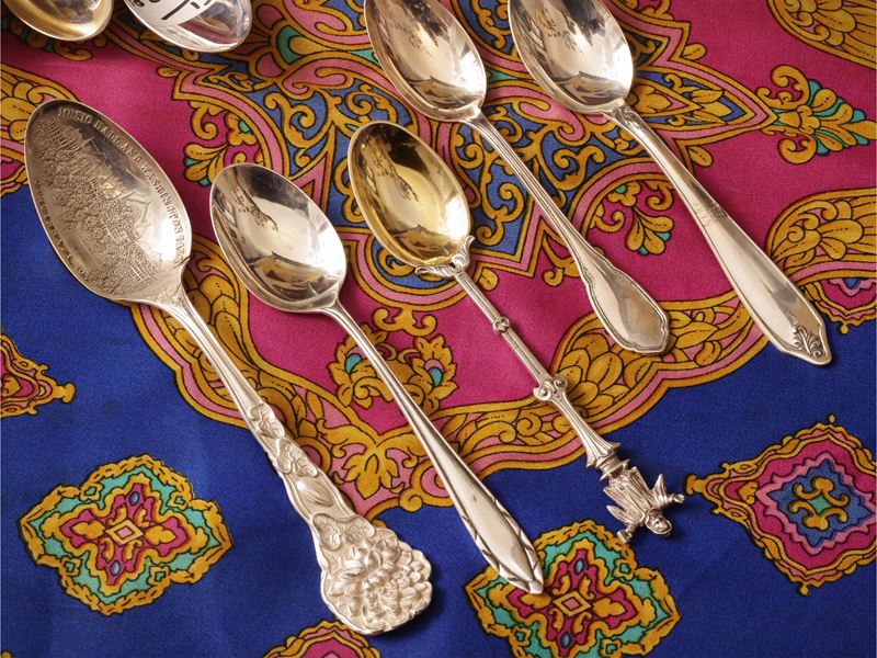 Raccolta di cucchiaini in argento
