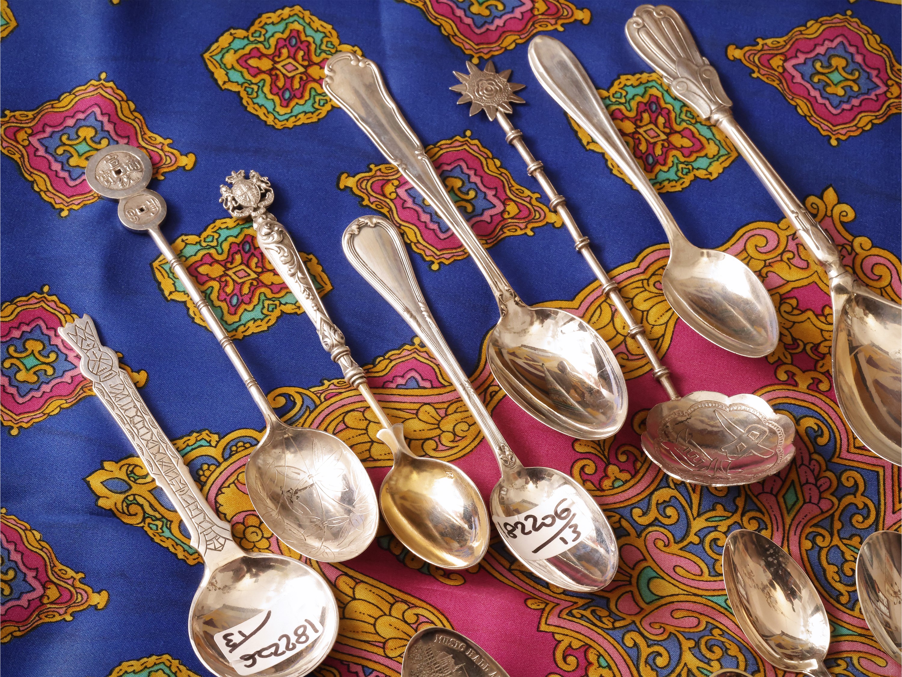 Raccolta di cucchiaini in argento