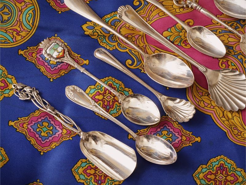 Lotto di cucchiaini in argento