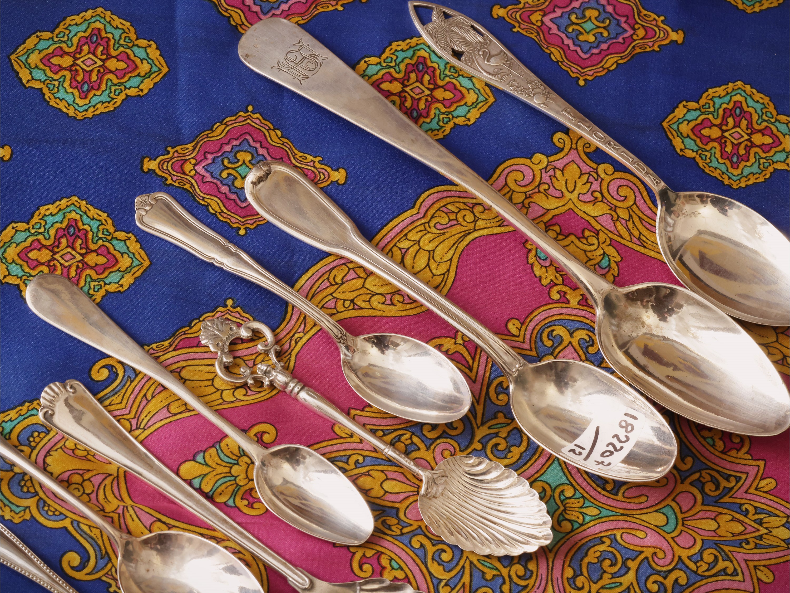 Lotto di cucchiaini in argento