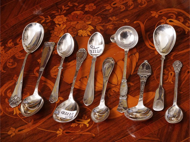 Collezione di cucchiaini danesi in argento