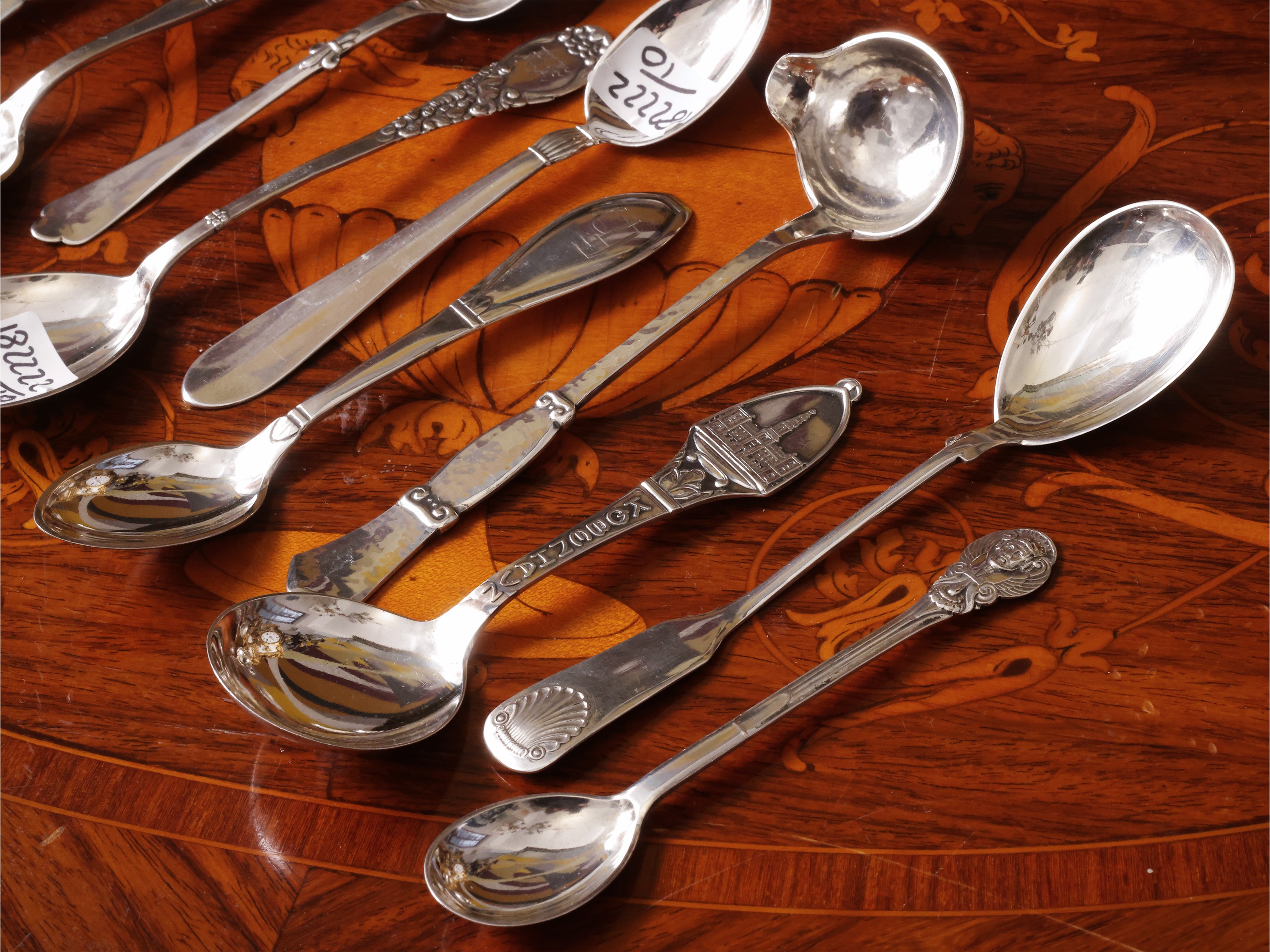 Collezione di cucchiaini danesi in argento