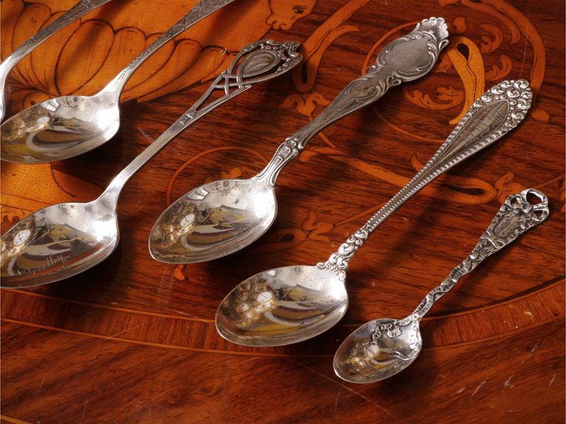 Cucchiaini da collezione in argento sterling
