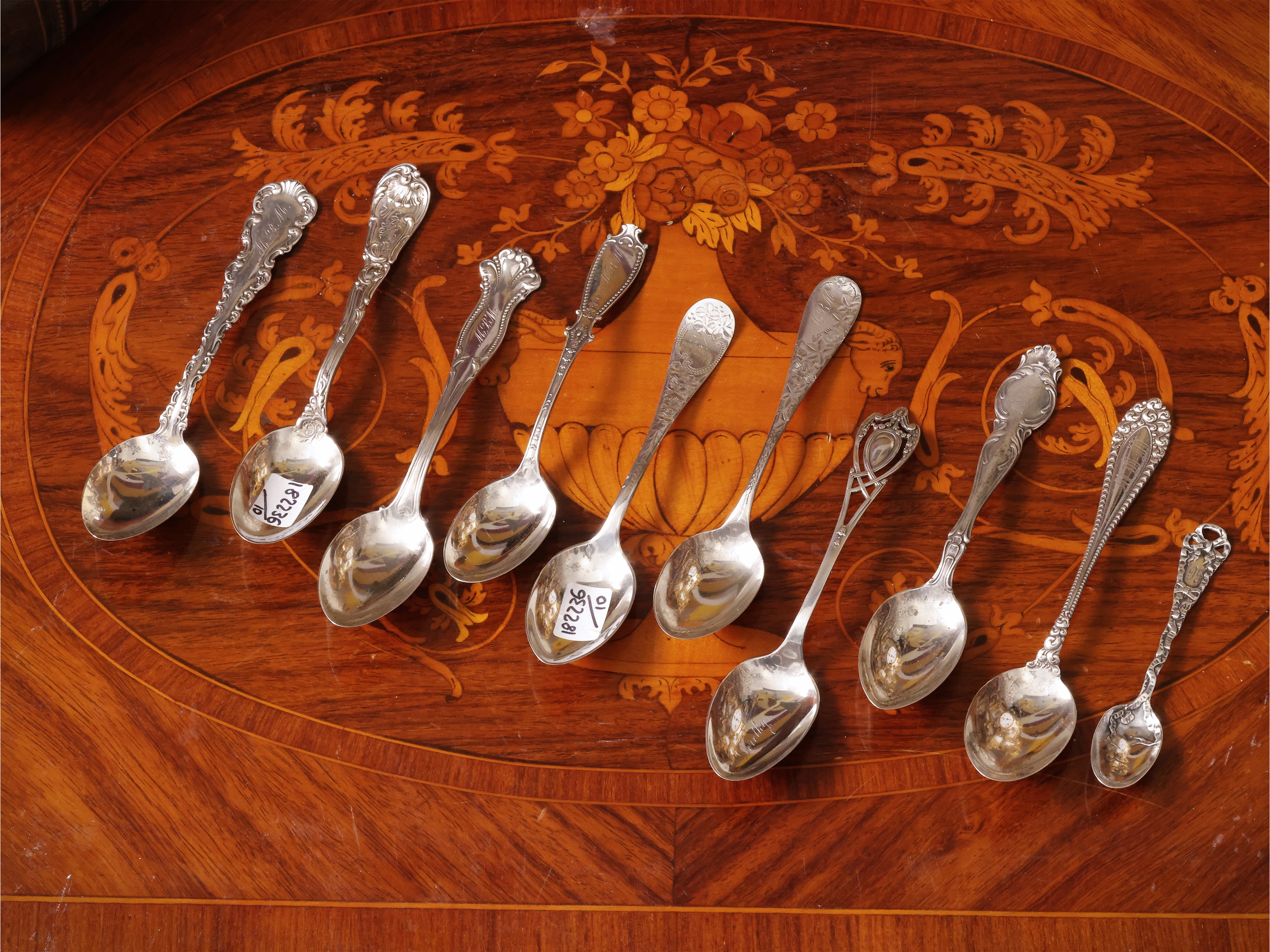 Cucchiaini da collezione in argento sterling