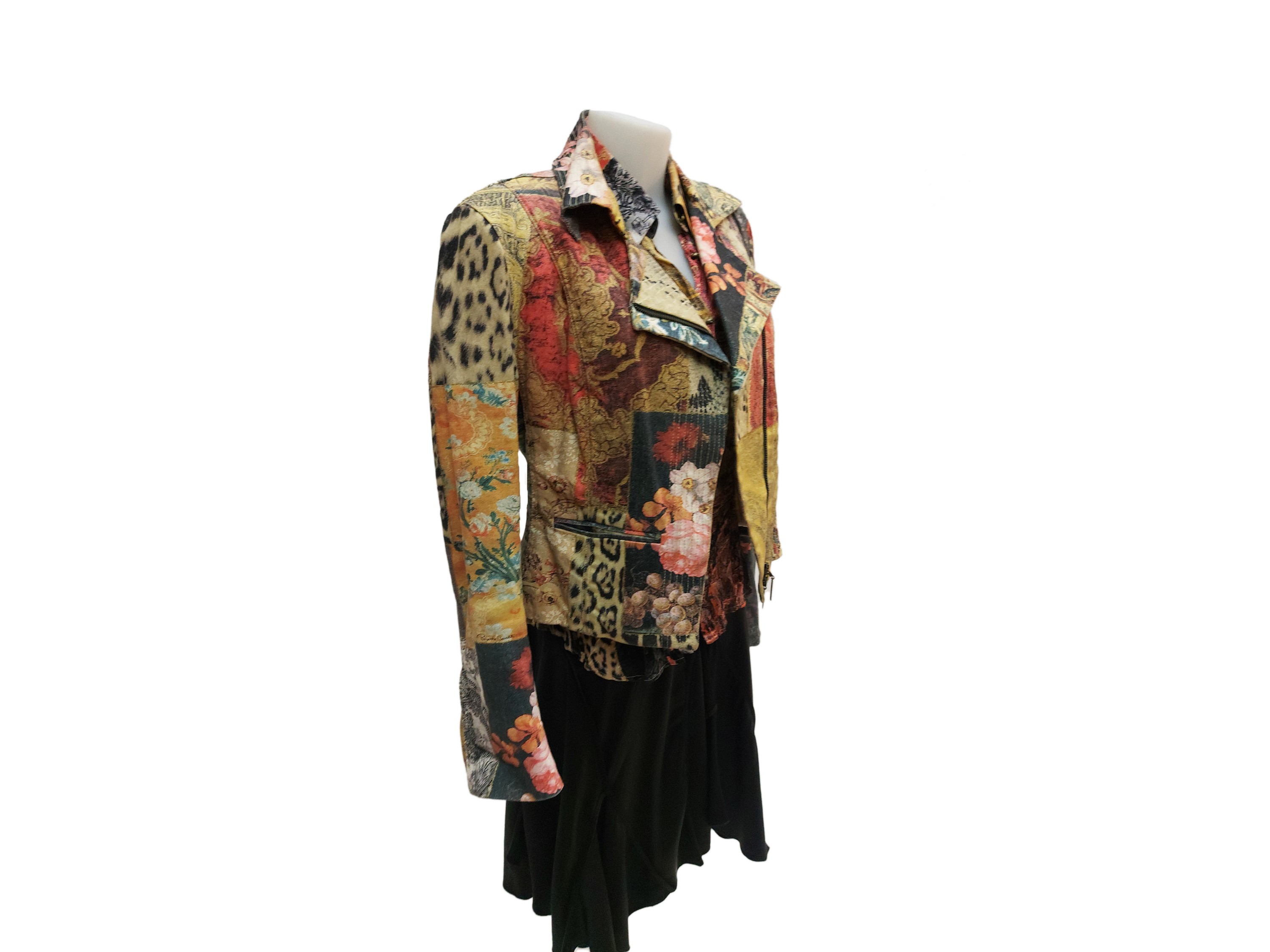 Roberto Cavalli, Completo tre pezzi animalier in seta e cotone