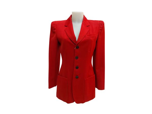 Jean Paul Gautier - Giacca in lana rossa