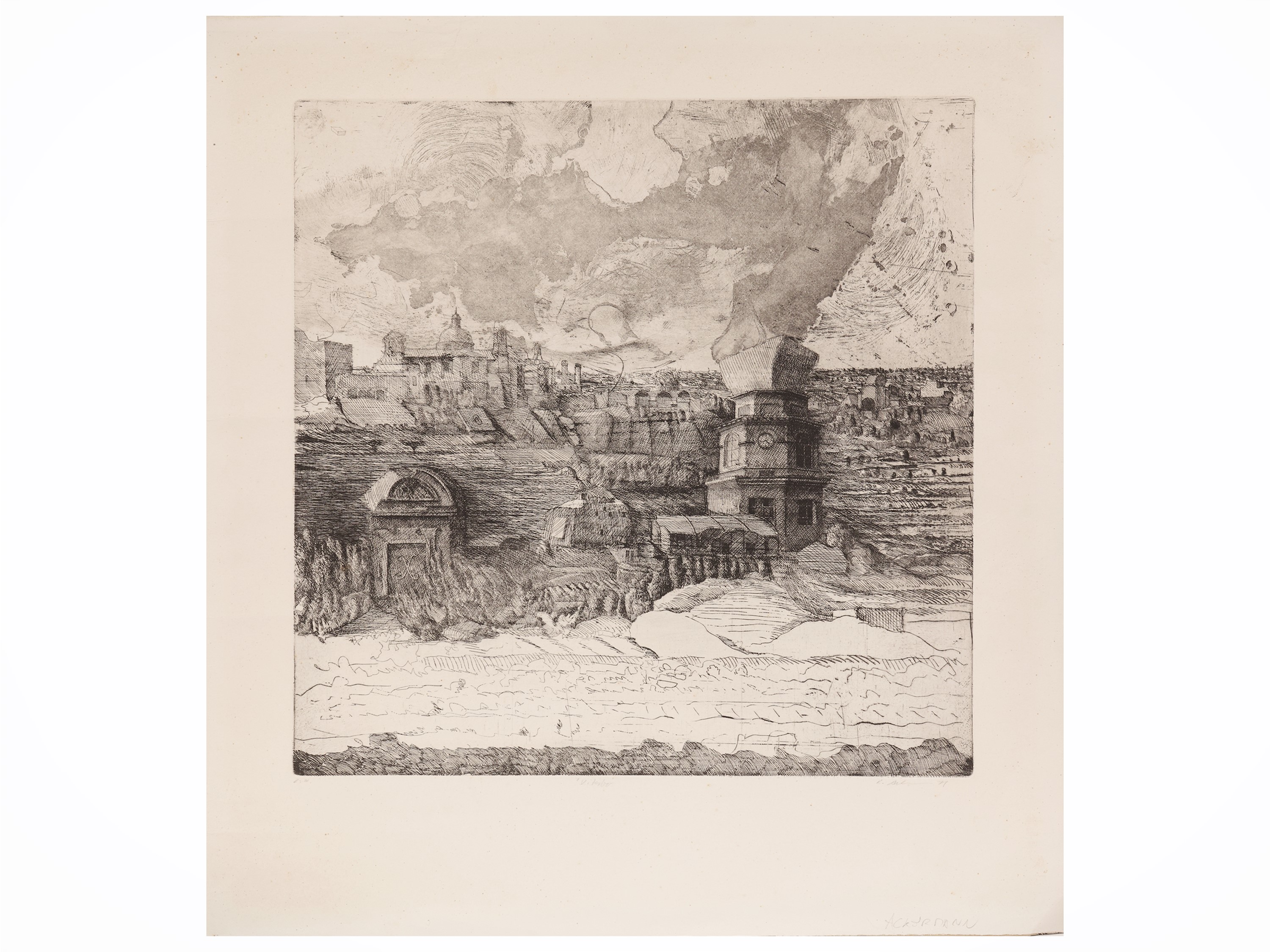 Viterbo 1977 - Capriccio architettonico 1969