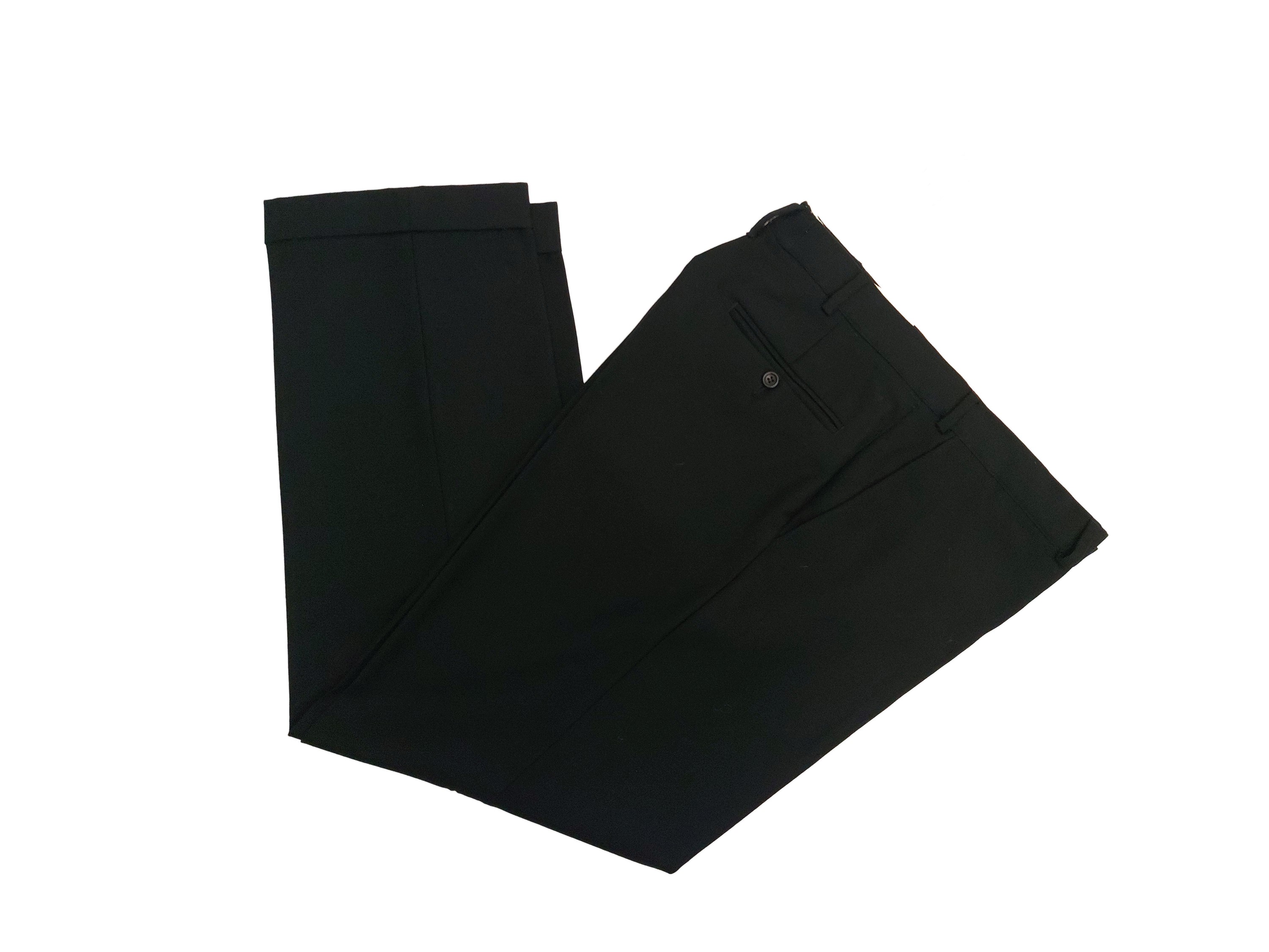 Loro Piana, Completo monopetto nero da uomo in pura lana super 110s "Light Dream", tg 48/50