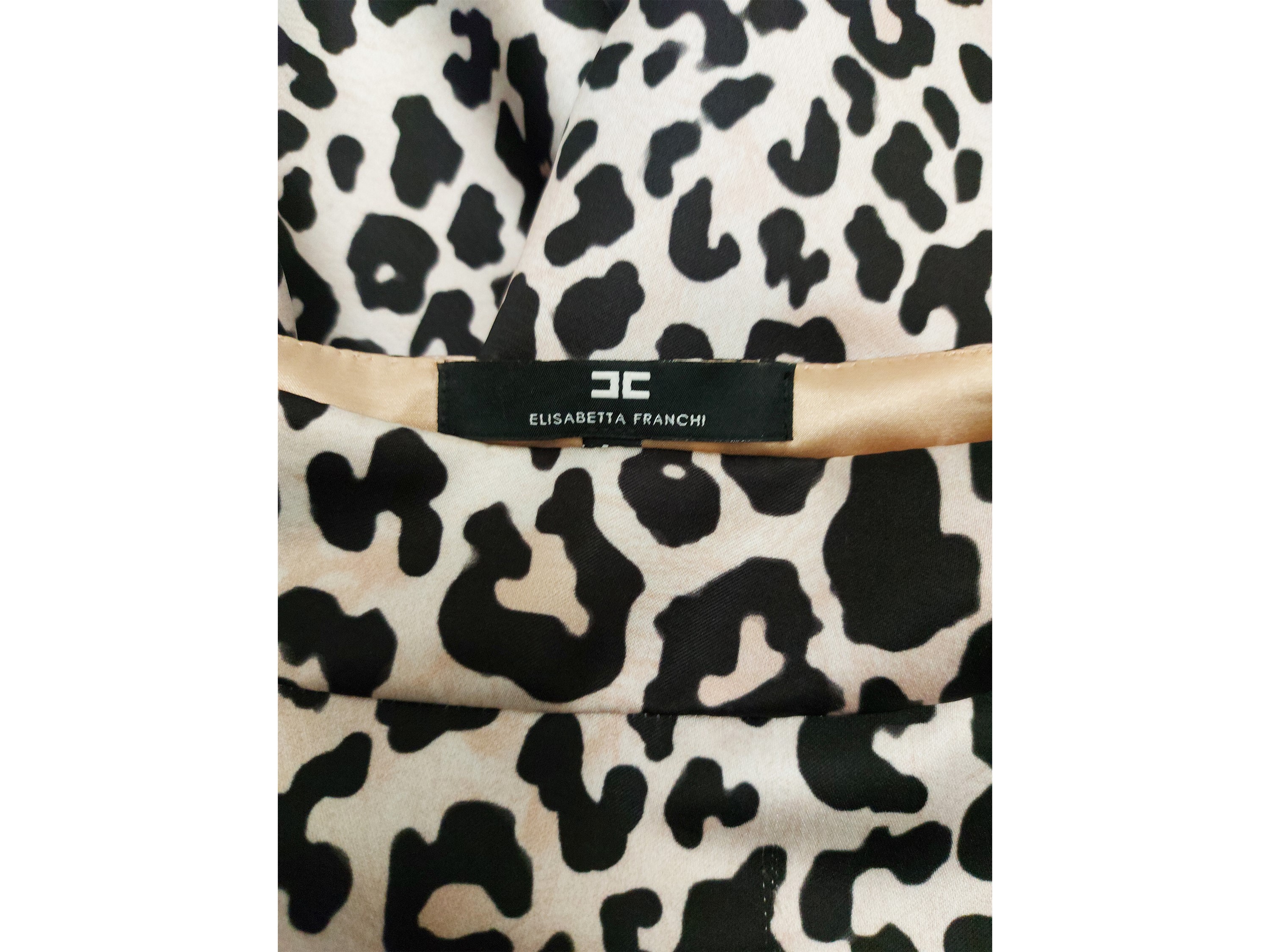 Elisabetta Franchi - Gonna da Sera Animalier in Raso