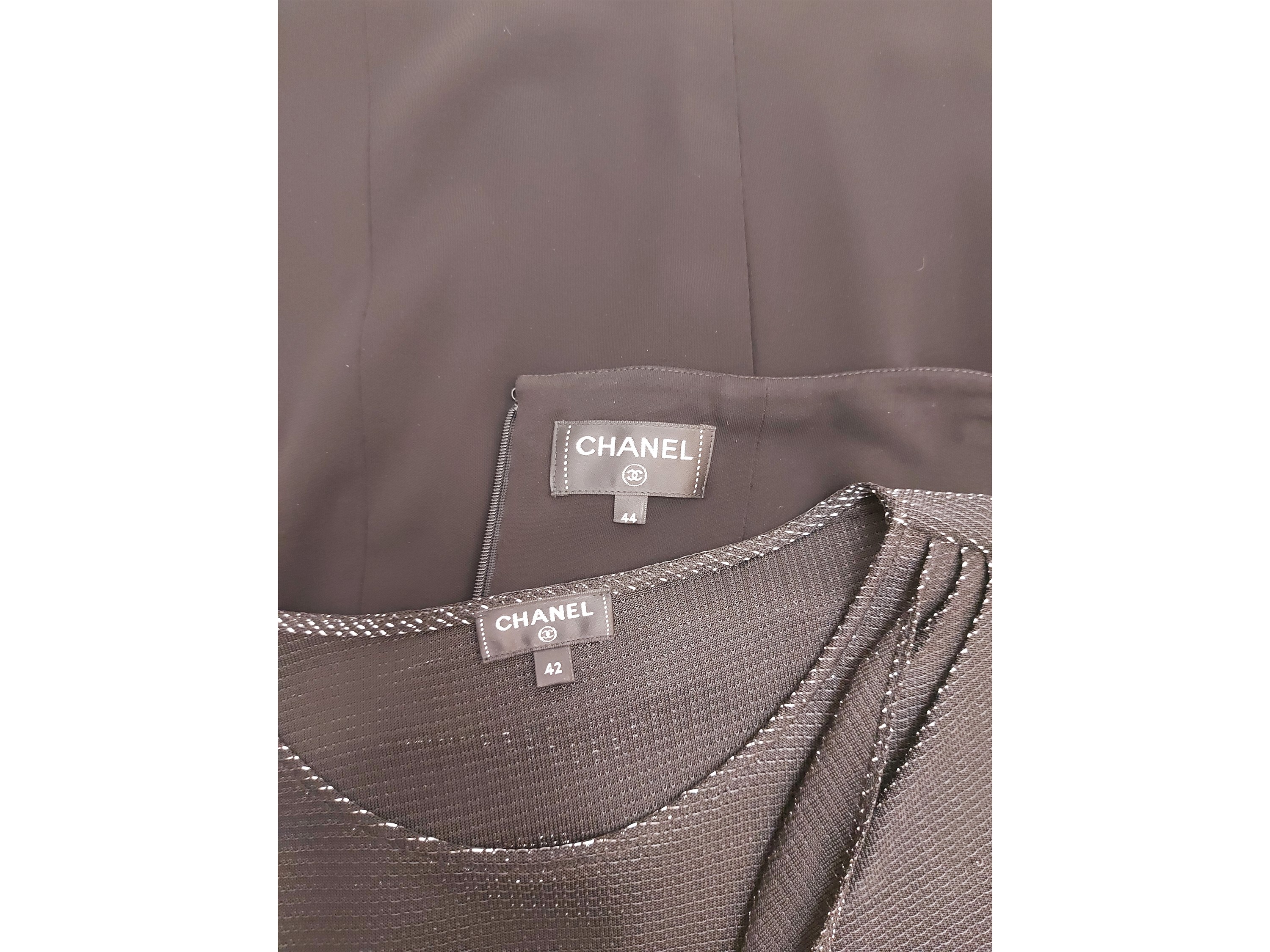 Chanel, Completo da sera in viscosa nera