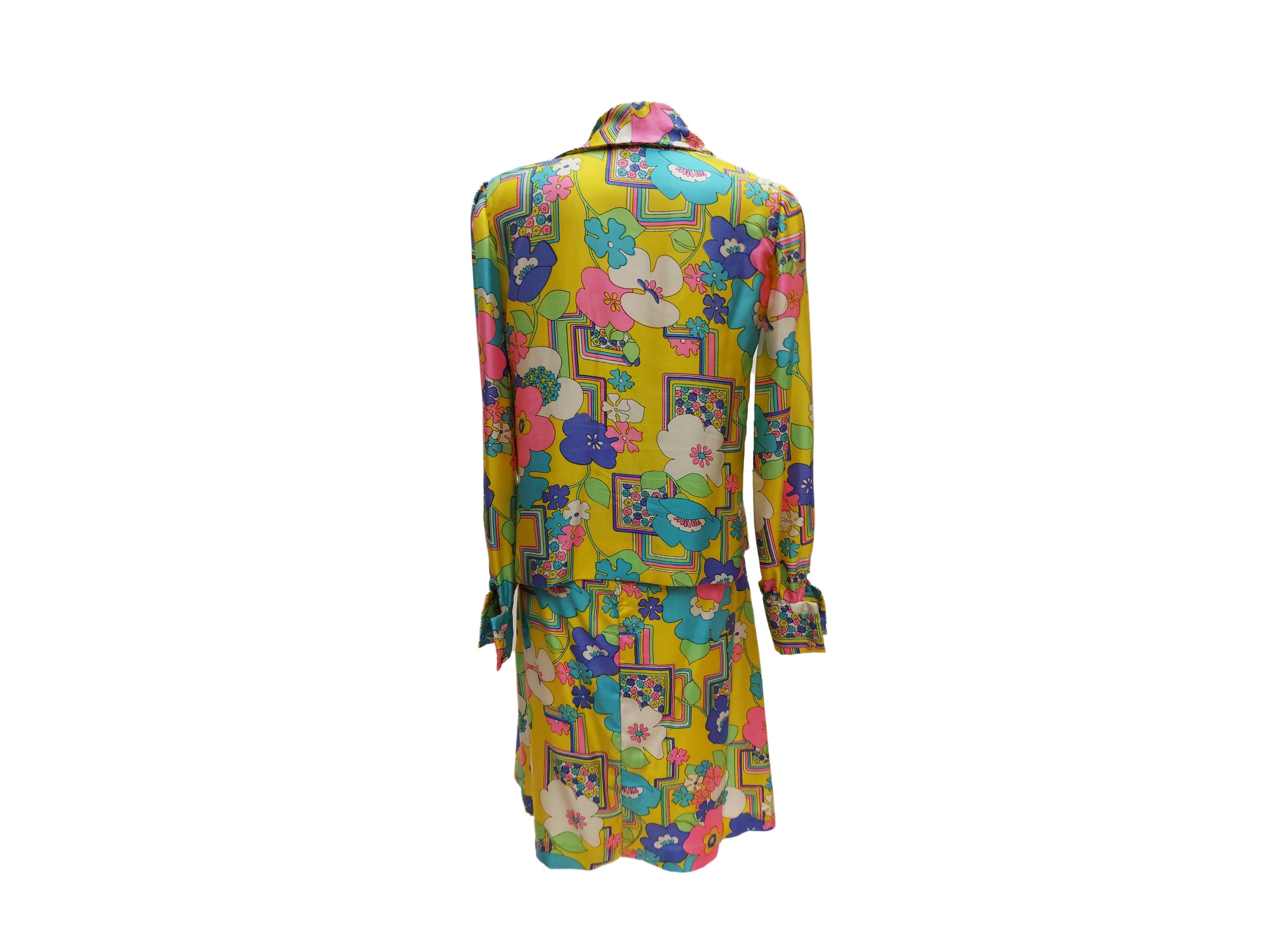 Completo Sartoriale in Seta Fantasia Floreale