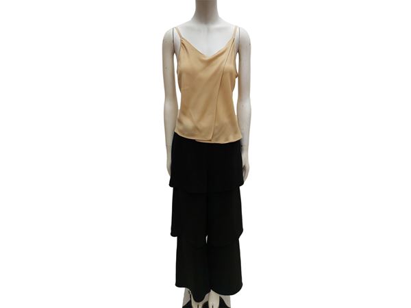Giorgio Armani - Composé in seta pantaloni e top