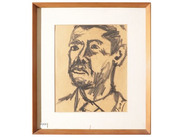 Ottone Rosai - Portrait of a Man (1954)