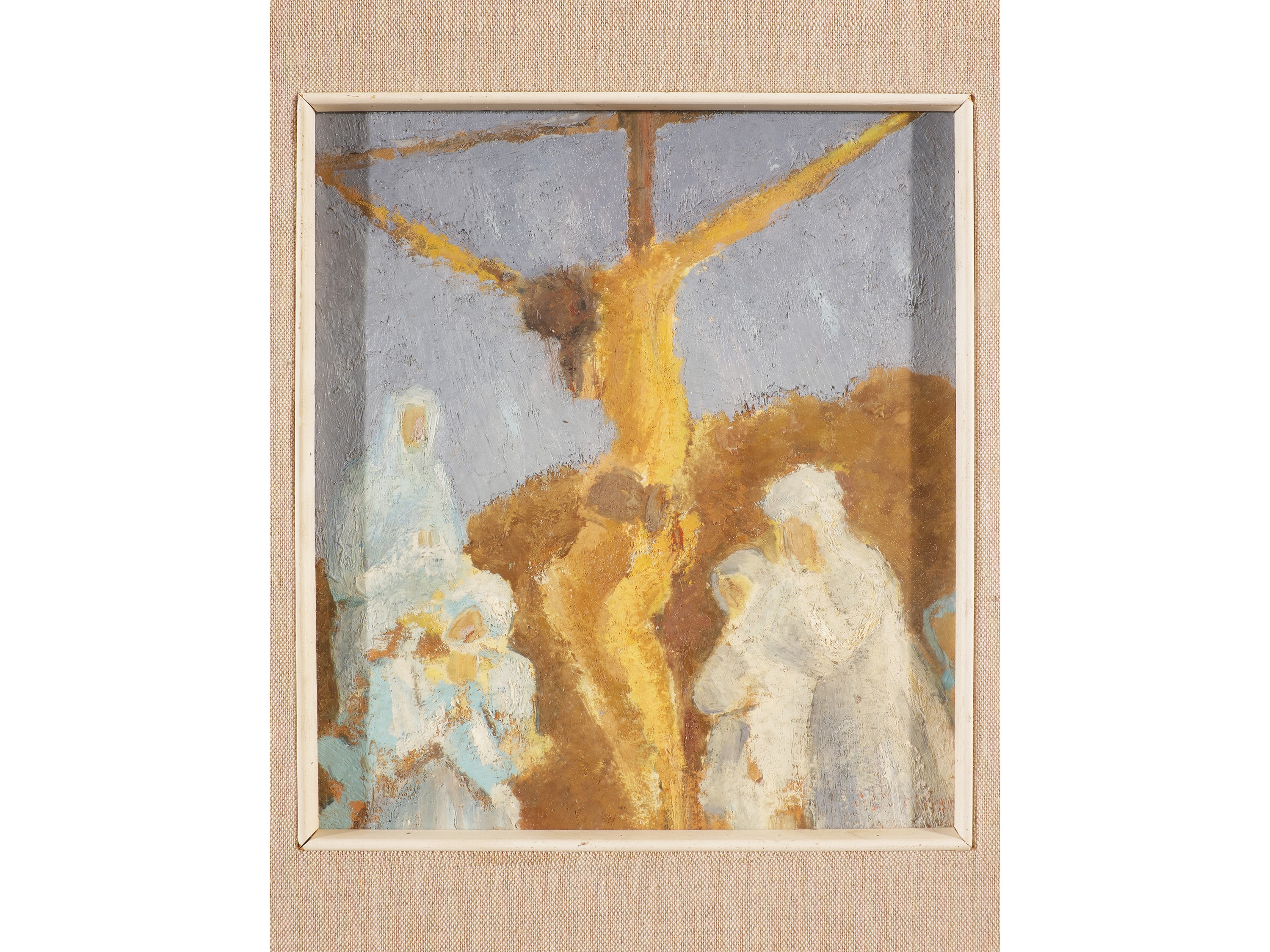 Marcello Andreozzi - Crocifisso (olio su tavoletta, 1965)