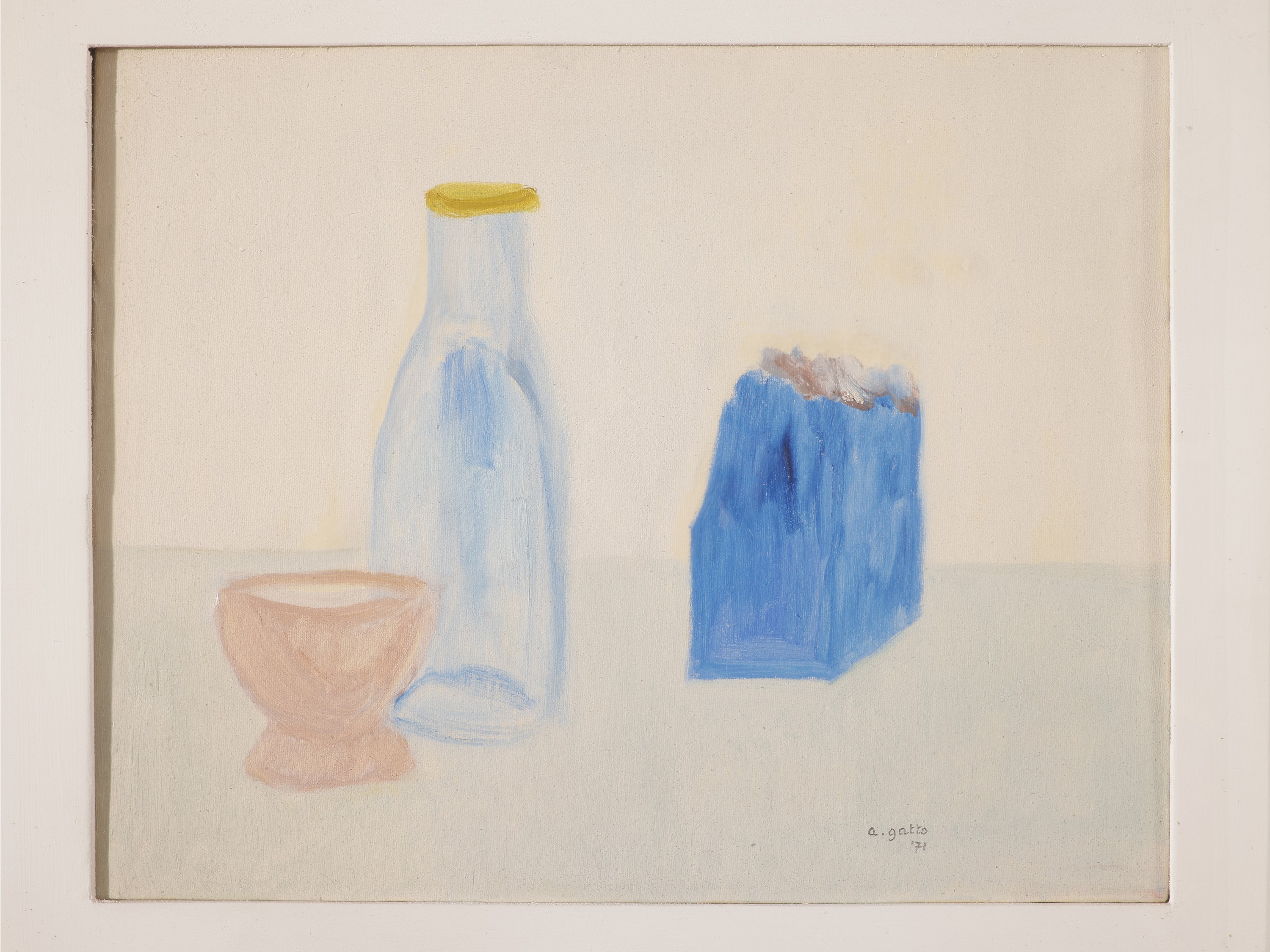 Alfonso Gatto - Natura morta, olio su tela, 1971