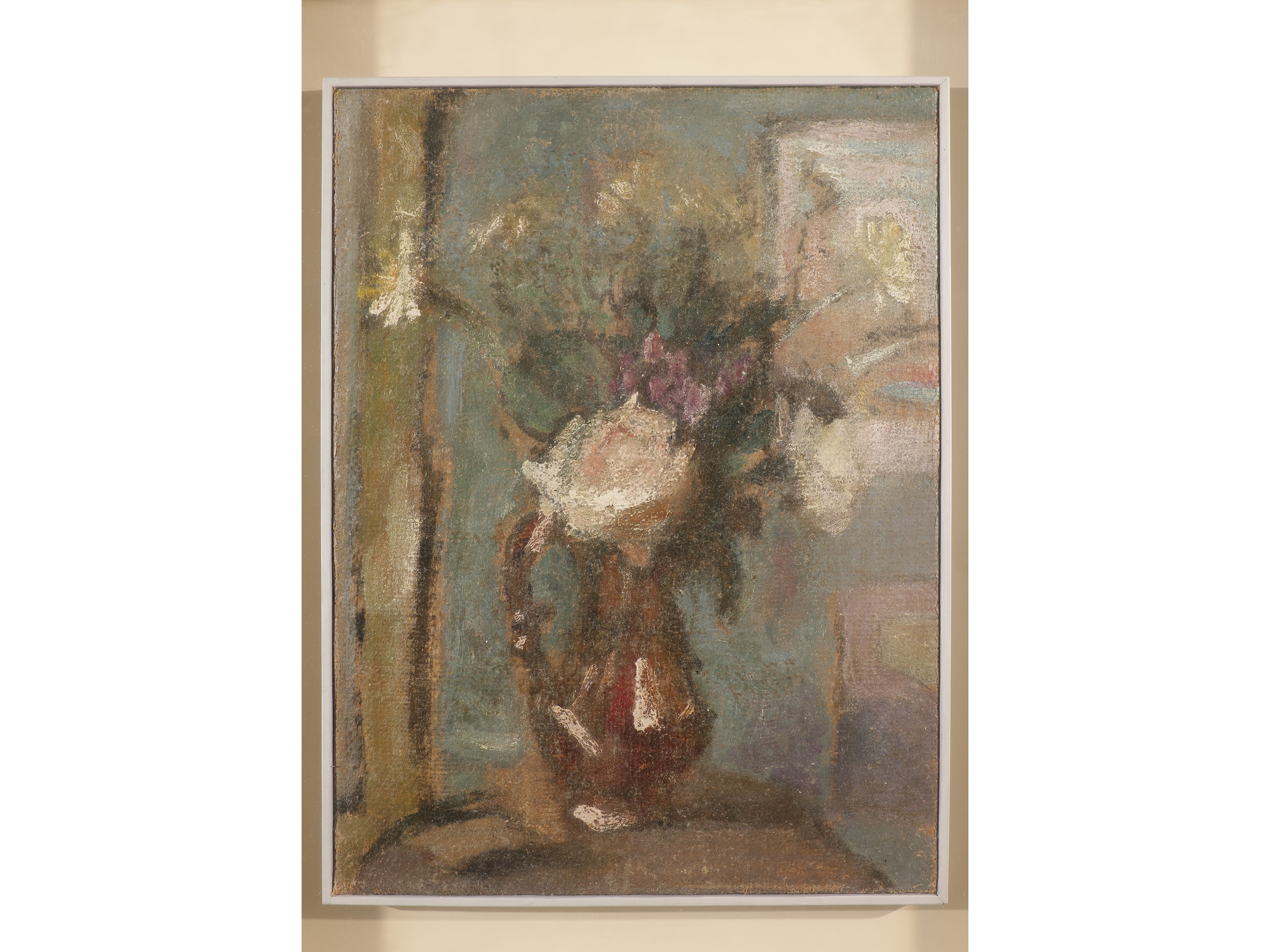 Gianni Vagnetti - Fiori nel vaso, olio su tela