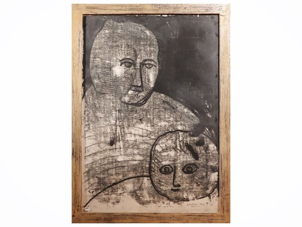 Venturino Venturi : Maternity 1973  - Auction Modern and Contemporary Art - Maison Bibelot - Casa d'Aste Firenze - Milano