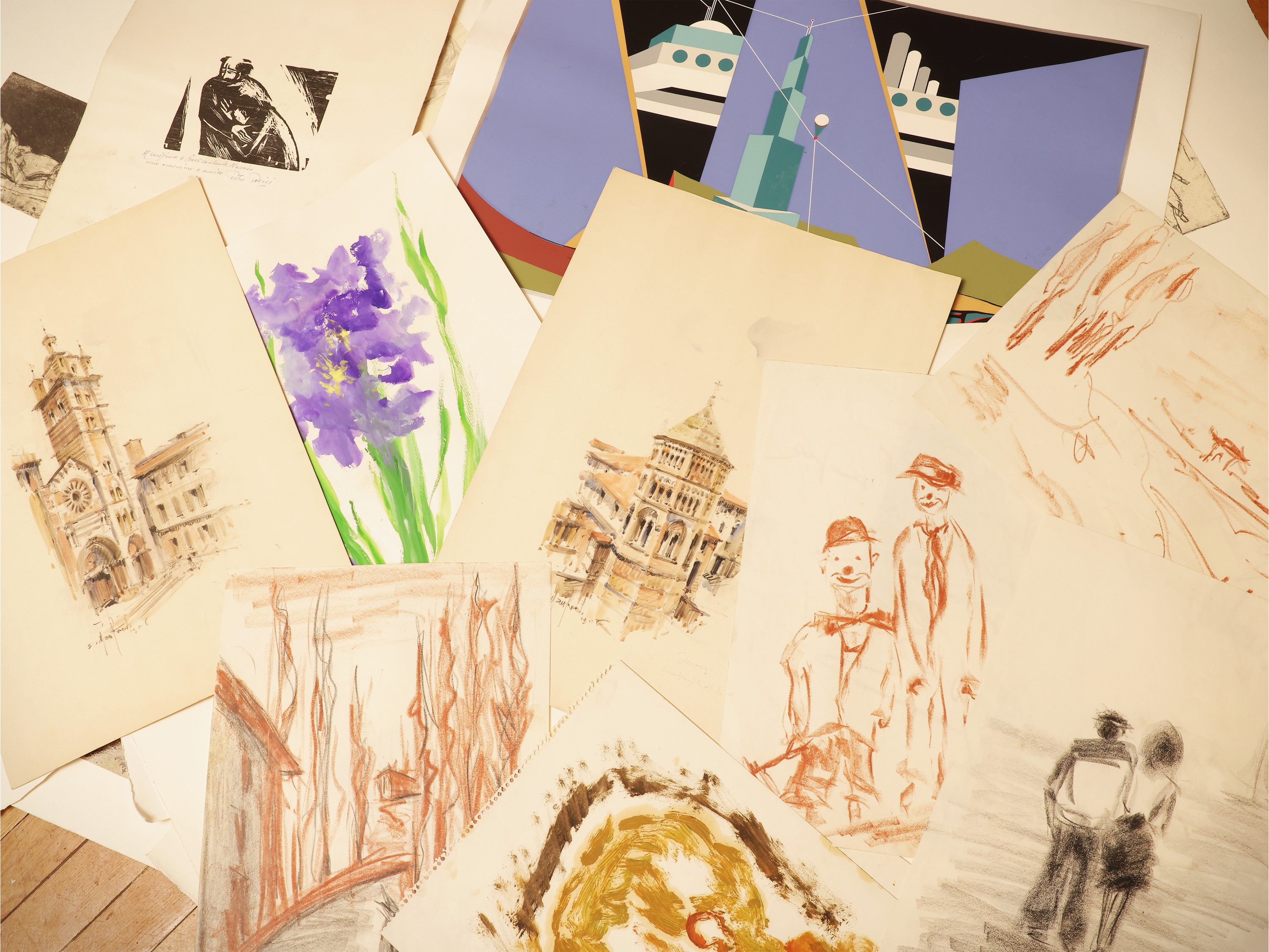 Miscellanea di grafica, studi e bozzetti