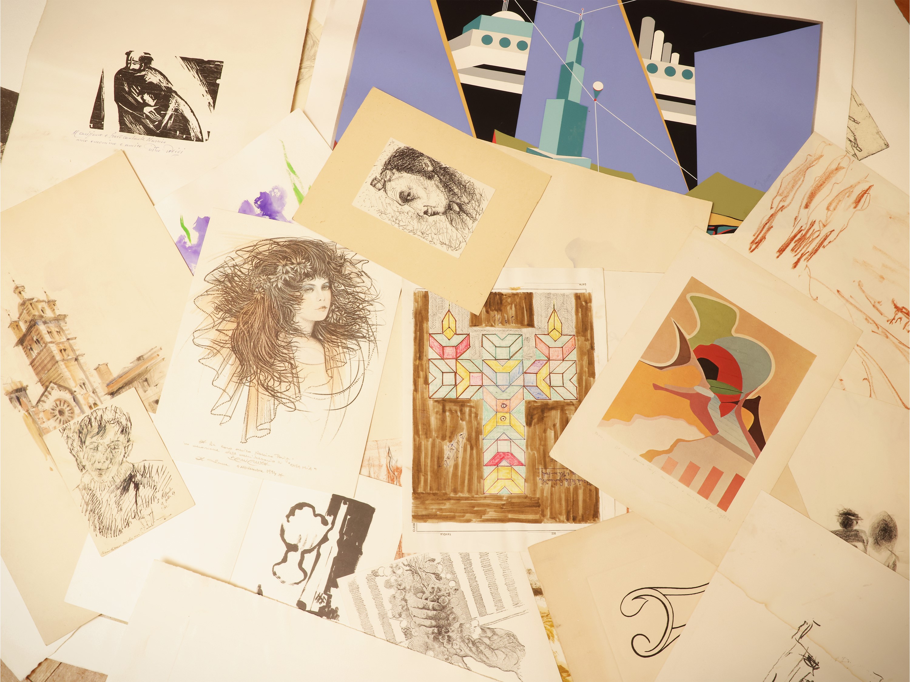 Miscellanea di grafica, studi e bozzetti