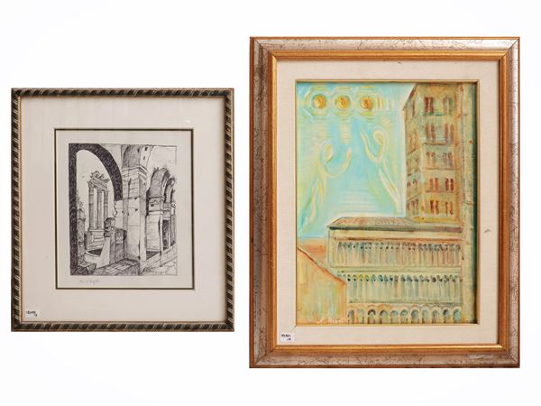 Miscellany of prints and sketches