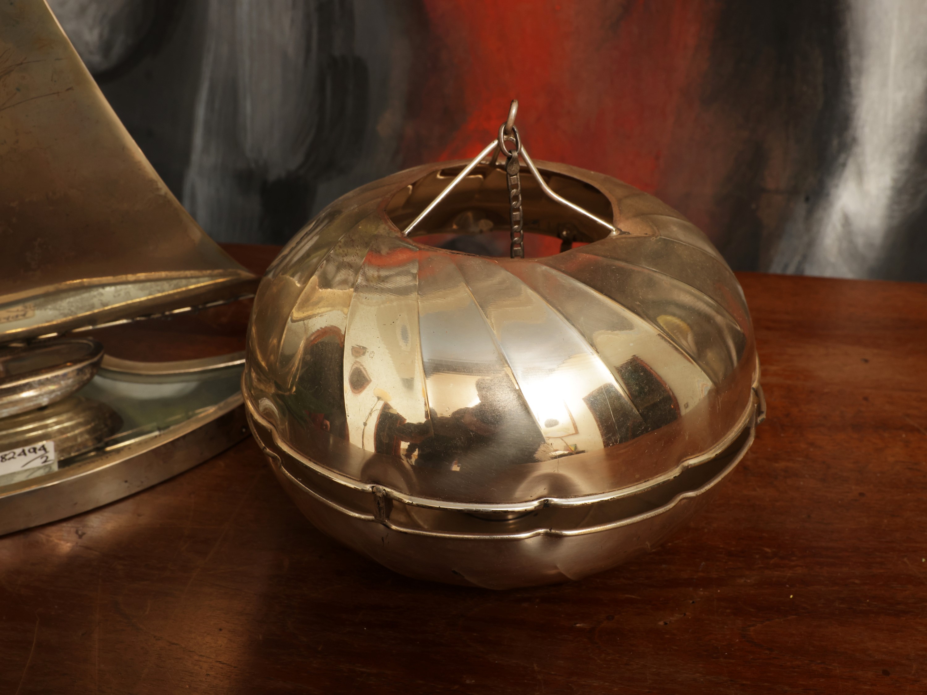 Barca a vela in argento