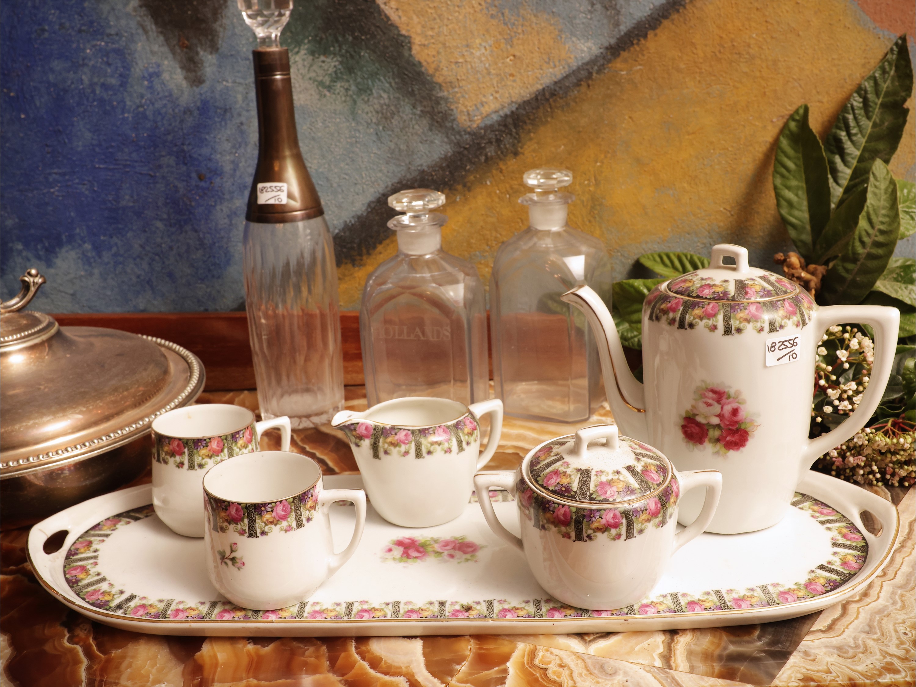 Accessori per la tavola d'epoca, XIX/XX secolo, vari materiali, dimensioni h da cm 6 a cm 33