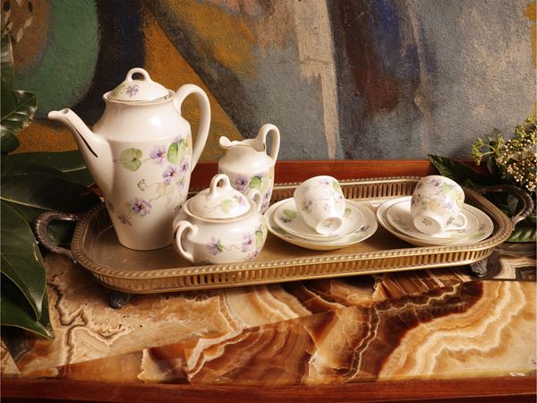 Porcelain coffee set, Richard Ginori