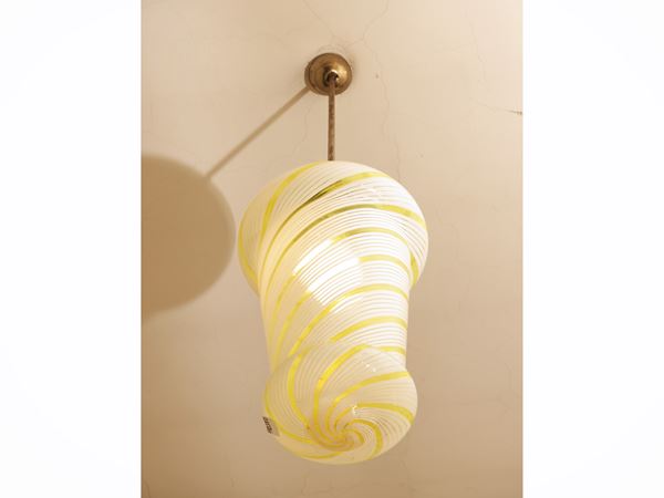 Murano blown glass chandelier