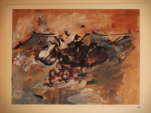 Sergio Scatizzi : Natura morta 1956  - Asta Luce di Toscana: Maestri del Novecento - Maison Bibelot - Casa d'Aste Firenze - Milano