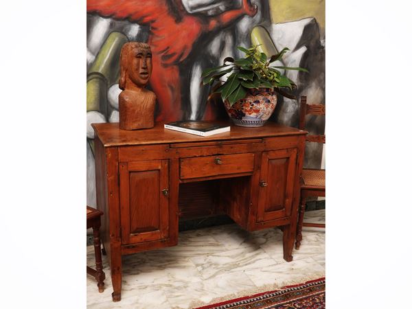 Bench desk in soft wood
