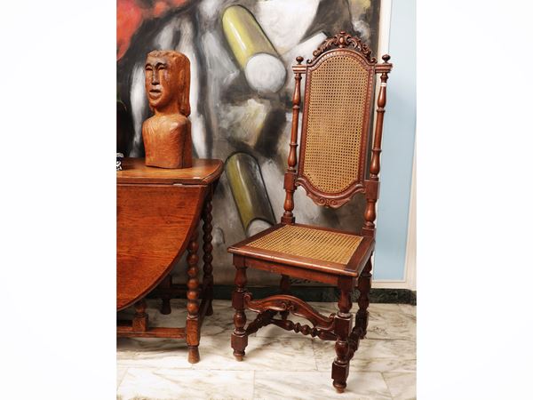 Pair of oak chairs