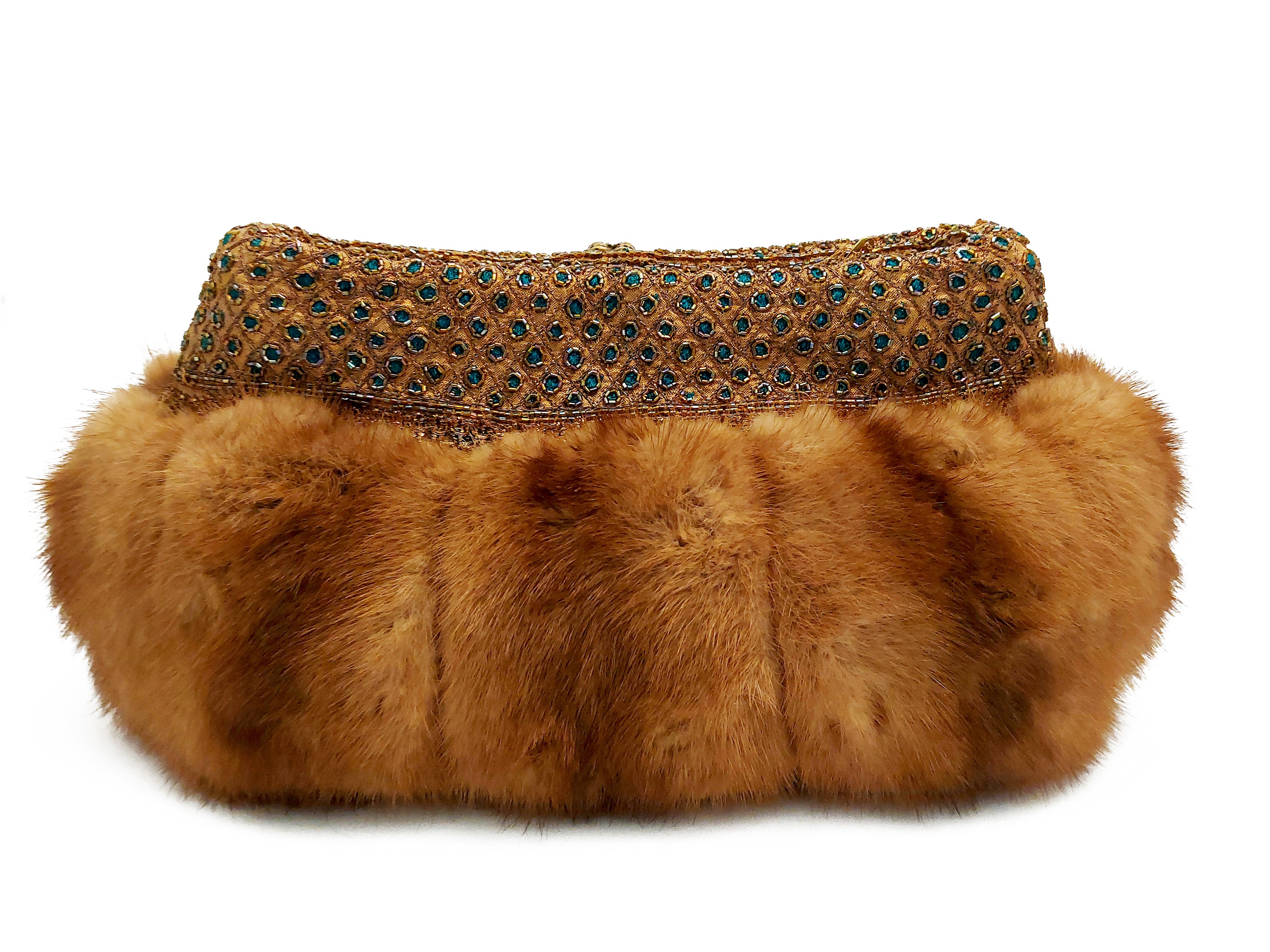 Pochette gioiello in pelliccia di visone