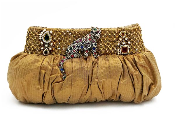 Pochette gioiello dorata