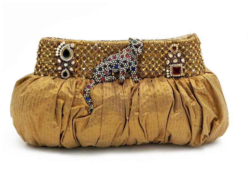 Pochette gioiello dorata