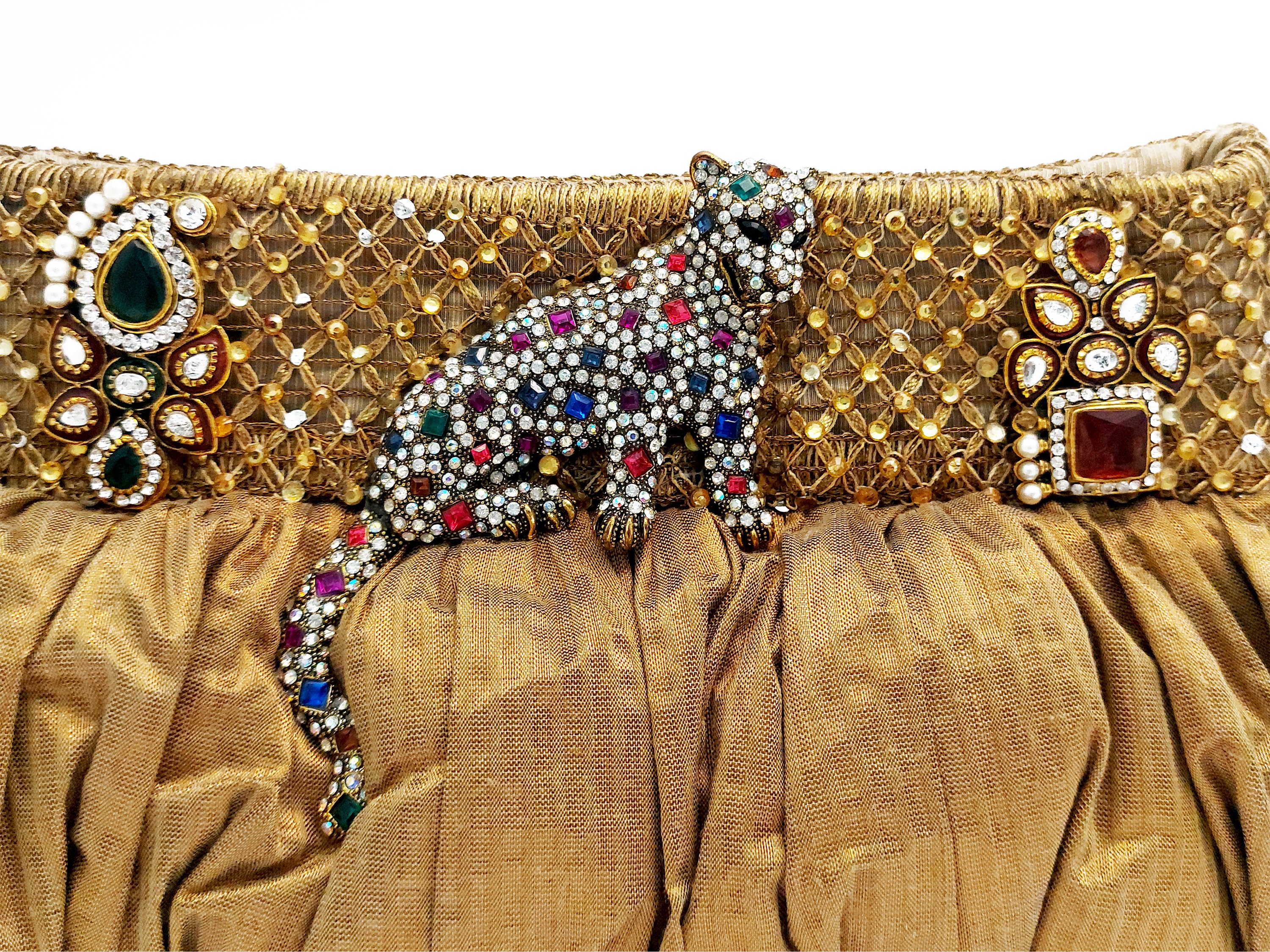 Pochette gioiello dorata