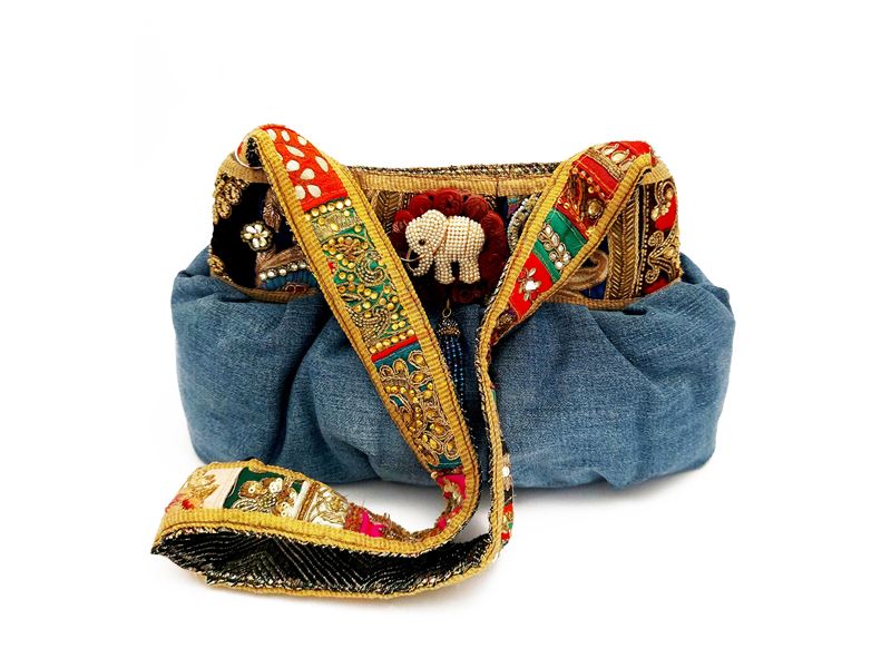 Borsa gioiello in denim
