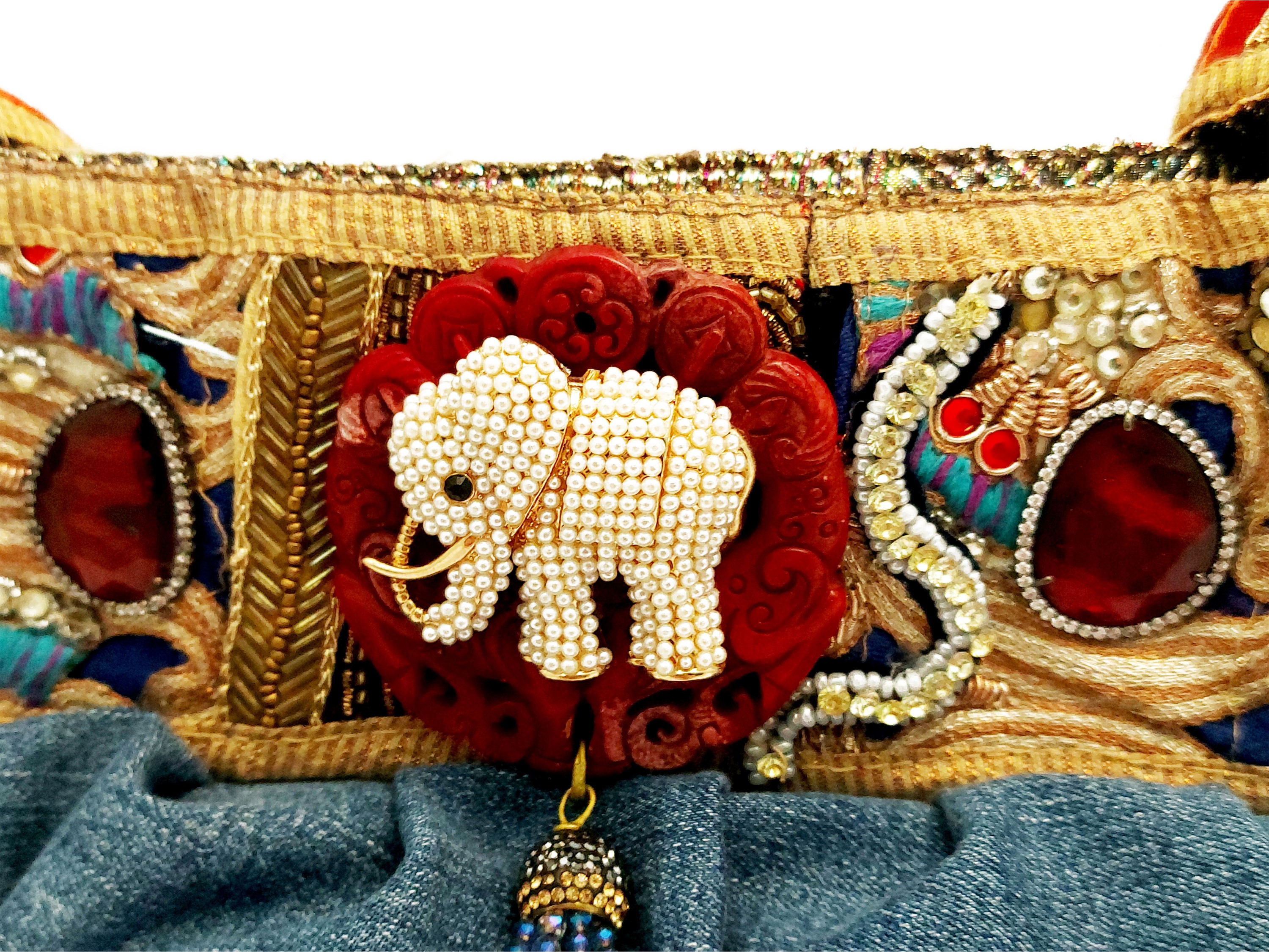 Borsa gioiello in denim